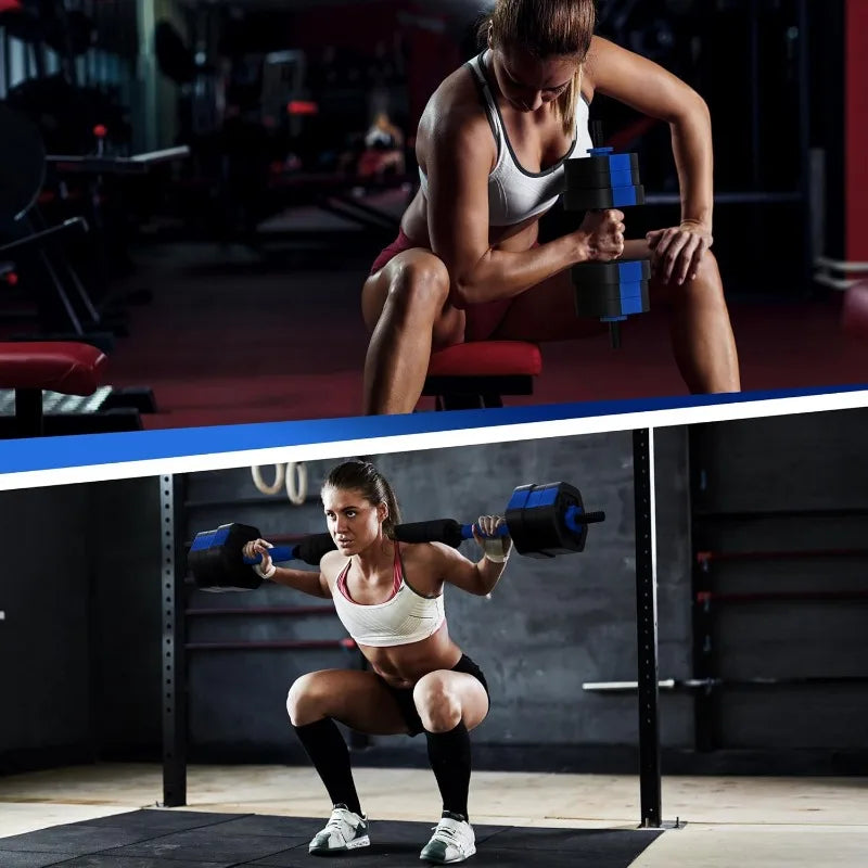 Non-Rolling Adjustable Dumbbell Set
