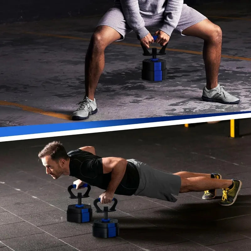 Non-Rolling Adjustable Dumbbell Set